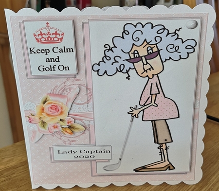 Stella is Crazy for Golf Quick Card by Dorothy Wreford