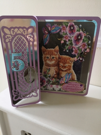 Pair of Cute Ginger Kittens Topper Plus Gift Card by Dorothy Wreford