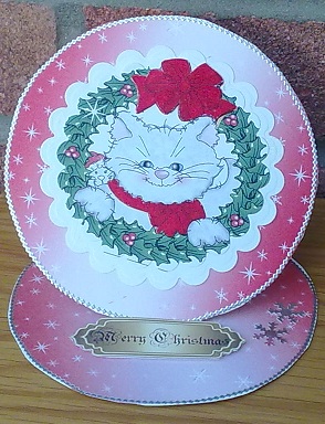 Round Metallic Inserts with Snowflakes for Round Shape Cards by Dorothy Wreford