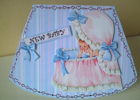 Beautiful Baby-- Wobble Card by Dorothy Wreford