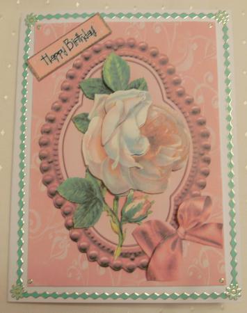 Single Pink Rose by Edna Pattison