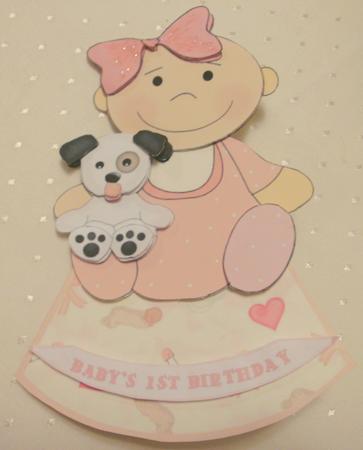 Rock-a-bye Baby Girls First Birthday 2 by Edna Pattison