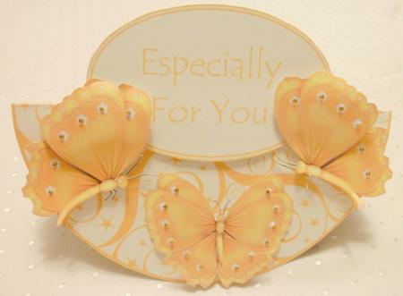 Pretty Butterfly & Sentiment Wobble Card Sheet by Edna Pattison
