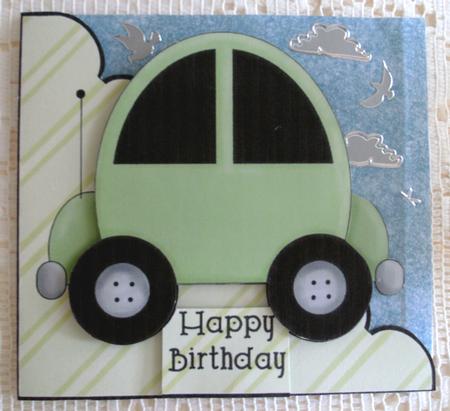 Green Car Cut and Fold by Edna Pattison