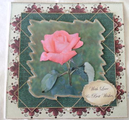 Pink Rose Various Occasions Topper by Edna Pattison