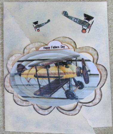 Antique Airplane- Topper and Pyramid by Edna Pattison