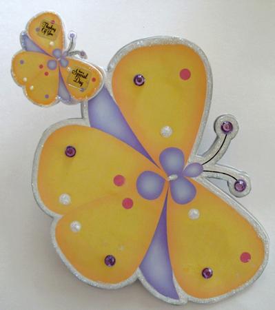 Butterfly Shaped Quick Card by Edna Pattison