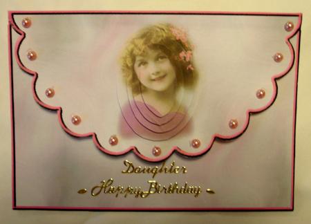 Pretty Little Girl (2) Envelope Style Card by Edna Pattison