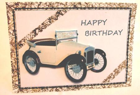 Vintage Car Topper Duo by Edna Pattison