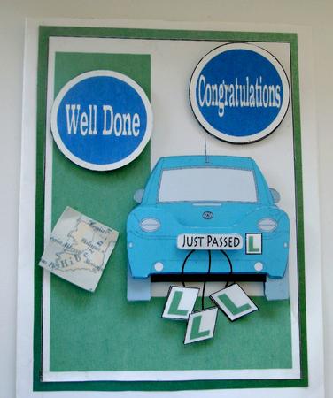 Just Passed, New Driver (cyan) by Edna Pattison