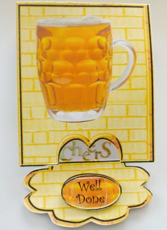 Drinks on Me Drop Flap Card by Edna Pattison