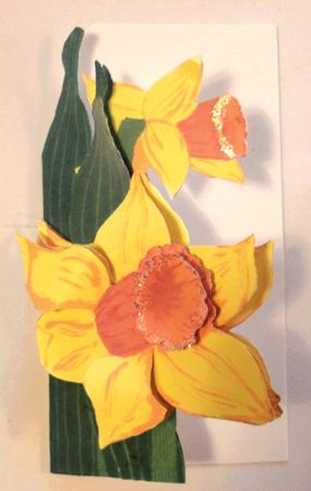 Daffodil Cutout Card by Edna Pattison