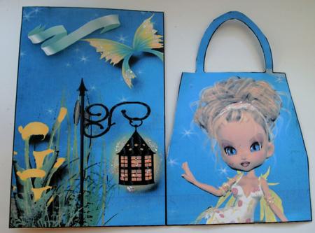 Phoebe Fairy Handbag Card by Edna Pattison