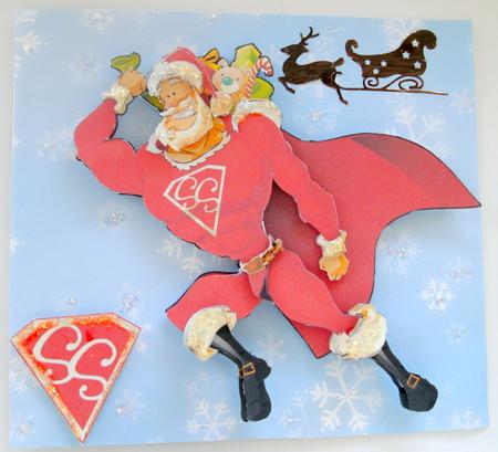 Super Santa Decoupage Sheet by Edna Pattison