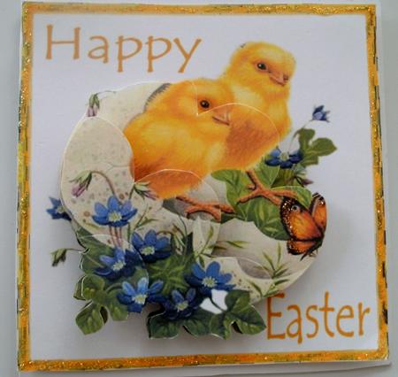 Easter Chicks Shell Stacker by Edna Pattison