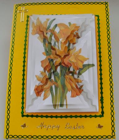 Delightful Daffodil Wavey Side Step Stacker by Edna Pattison