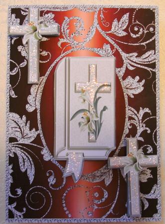 Holy Bible Sympathy Card 9 by Edna Pattison