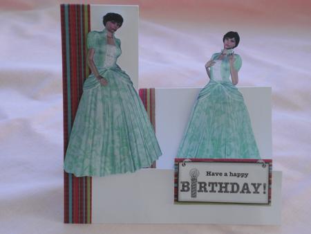 Beautiful Ladies Dressed in Mint Green Princess Dresses by Edna Pattison