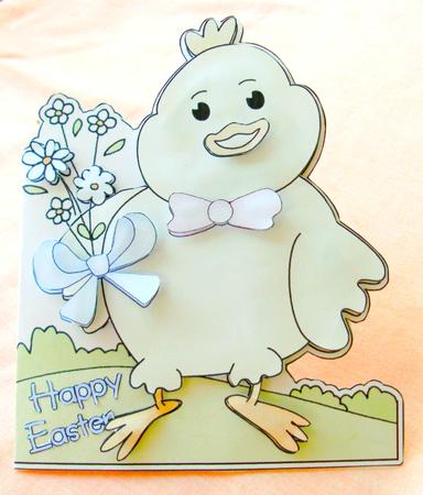 Little Chick Shaped Card by Edna Pattison