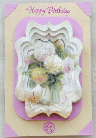 Vase of Flowers 2 Fancy Bracket Tunnel Sheet by Edna Pattison