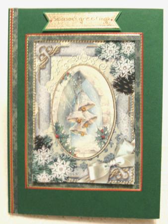 Snow Bells Snow Scallop Bottom 7x5inch Stacker by Edna Pattison