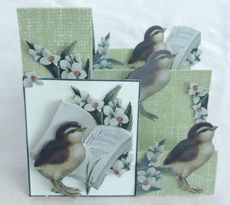 Chick Reading the Easter Blessings by Edna Pattison