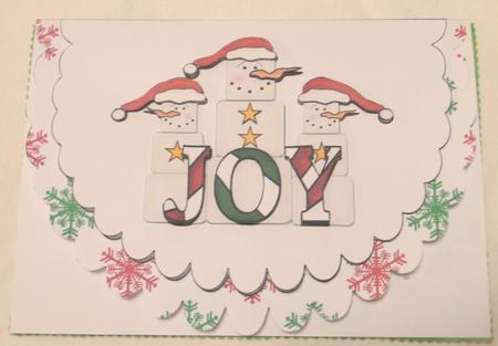 Joy Square Snowmen by Edna Pattison
