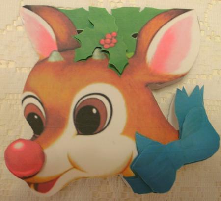 Reindeer Shaped Card by Edna Pattison