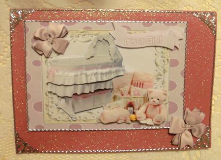 Pink Crib, with Teddy by Edna Pattison