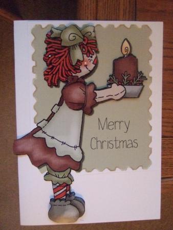Country Christmas Rag Doll by Eileen Hyde