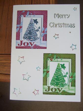 Joy to the World Toppers Green and Purple by Eileen Hyde