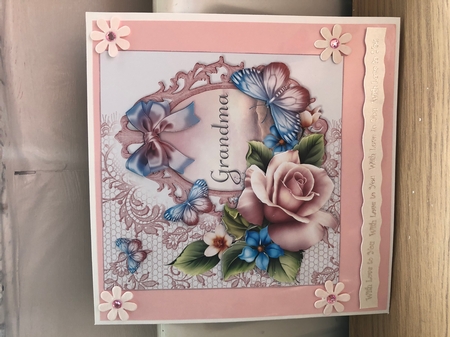 Butterflies and Roses Grandma by Elaine Franks