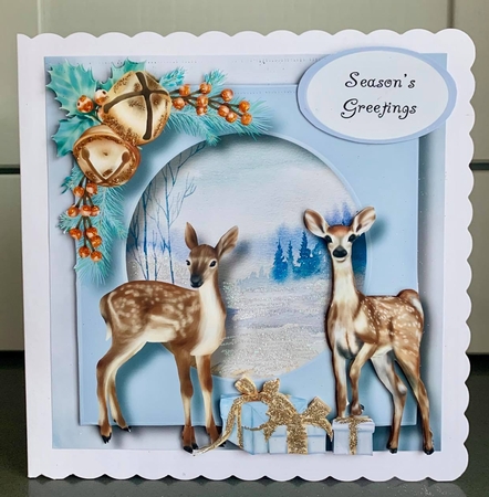 Watercolour Deer Christmas Gifts by Elaine  Harmer
