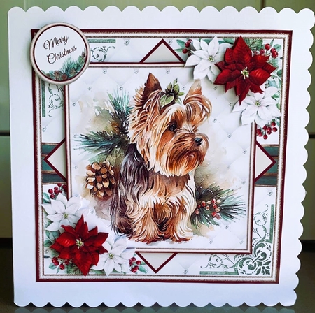 Festive Yorkie Mini Page Kit by Elaine  Harmer
