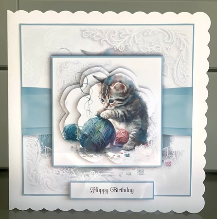 Kitten with Wool Bumper Set No.1 by Elaine  Harmer