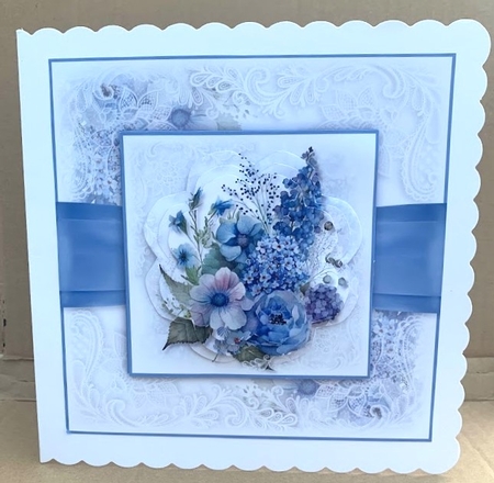 Blue Floral Bouquet No.6 by Elaine  Harmer