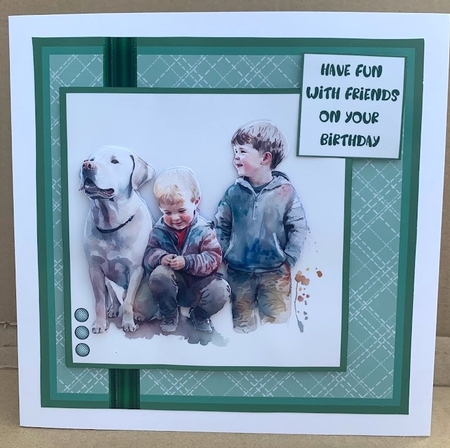 Faithful Friends (7x7 inch square card kit) by Elaine  Harmer