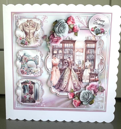 Vintage Sewing Room 02 Mini Page Kit by Elaine  Harmer