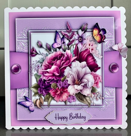 8x8 Mini Kit, Beautiful Lilac Fushion  by Elaine  Harmer