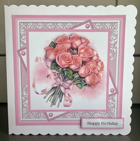 Rose Bouquet Quick Card #5 by Elaine  Harmer