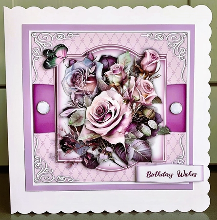 8x8 Mini kiT, Beautiful Lilac Bliss by Elaine  Harmer