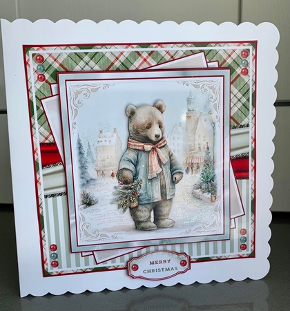 Christmas Bear Mini Page Kit  by Elaine  Harmer