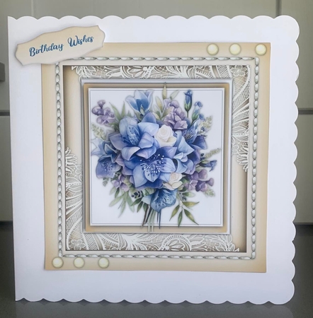 8x8 Mini Kit, Beautiful Canterbury and Blue Bells by Elaine  Harmer