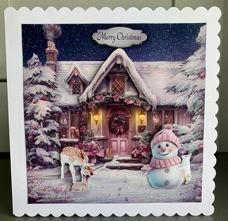 Christmas cottage  by Elaine  Harmer