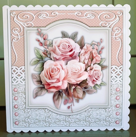 8x8 Mini Kit, Beautiful Lilac Dahlias by Elaine  Harmer