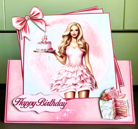 Barbie With Cake Over The Edge Kit    by Elaine  Harmer