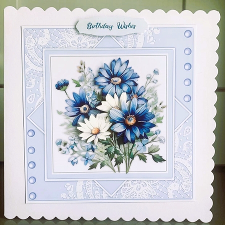 8x8 Mini Kit , Gorgeous Azure Blues by Elaine  Harmer