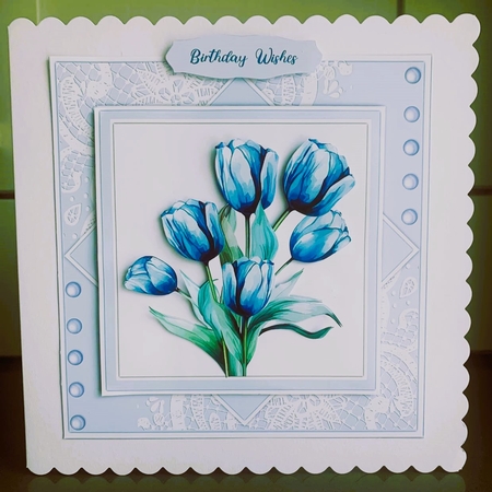 8x8 Mini Kit , Gorgeous Azure Blues by Elaine  Harmer