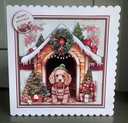 Santas Little Yelper 02 Mini Page Kit by Elaine  Harmer
