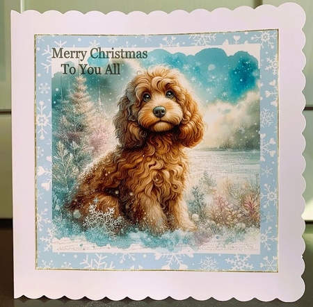 Snow Time Cockerpoo 1 by Elaine Harmer